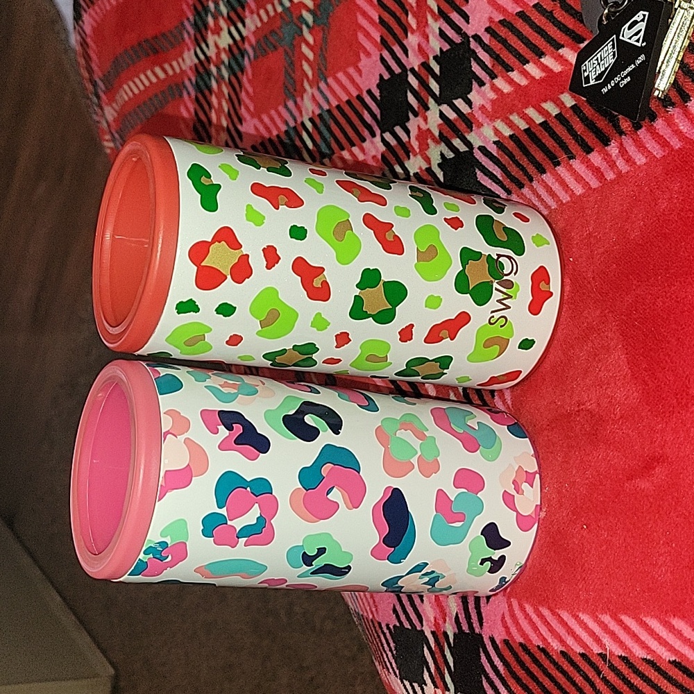 Set of 2 skinny swig coolers
